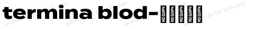 termina blod字体转换